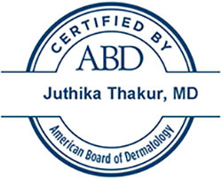 Dr. Juthika Thakur American Board of Dermatology Certification